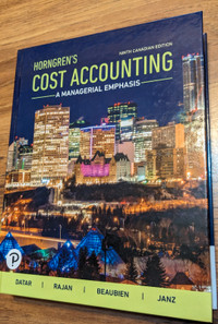 Horngren's Cost Accounting - A Managerial Emphasis - 9th Edition