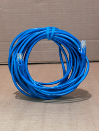 Cat5e Ethernet Patch Cable - 25 Feet - Blue - 24AWG - RJ45
