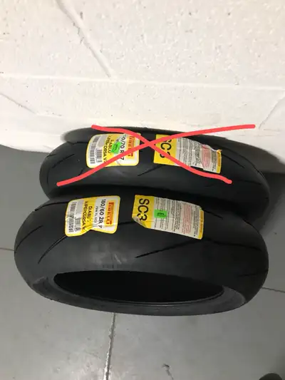 This is for a rear tire only 180/60/ZR17 In the first 200km the tire got a nail in it therefore was...