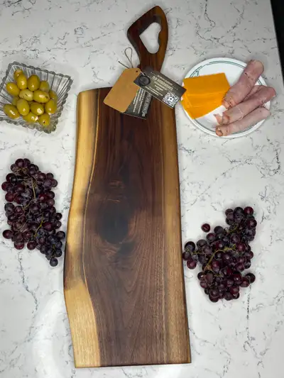 Live Edge Black Walnut Charcuterie Board #1, View more