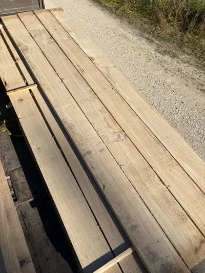 Rough cut oak boards. A large percentage is quarter sawn. Limited quantity. 1.5” thick and 3.5” wide...
