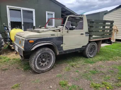 1982 BC. registered 4 X 4 standard transmission / 4 sp. Runs nice / low geared so not for the freewa...