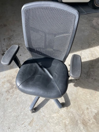 Office chair leather fully adjustable with lumber support 
