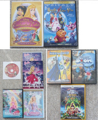 Disney Princess, Barbie, or Megamind & Jimmy Neutron on DVD