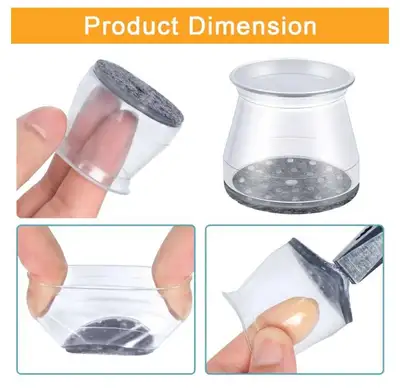 24 Pack Furniture Leg Caps, View more