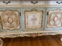 French antique style console, similar coffee table 
