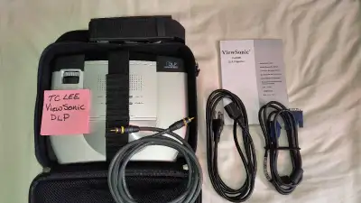 $20 ViewSonic PJ458D Projector Everything in photo are included You can test it VGA S-Video Video-An...