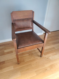 Antique Dutch Oak Arm Chair