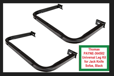(NEW) Leg Kit Black for your Jack Knife Sofa Thomas PAYNE 364582, View more