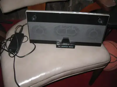 iphone, ipad and ipod docking station. The Sharper Image model es1-a682 Works great just dont use an...
