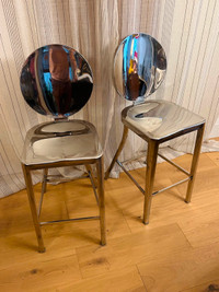 Chrome Counter Stools (2 avail)