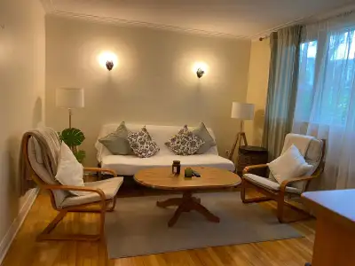 TRÈS GRAND 3 ½ MEUBLÉ ET COMPLÈTEMENT RENOVÉ (CUISINE, SALLE DE BAIN, PLANCHERS BOIS FRANC, FENÊTRES...
