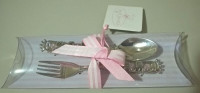 Mud Pie Baby Princess "Baby Girl" Spoon And Fork Set by Mud Pie