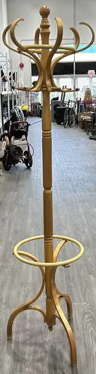 Vintage 1970s Thonet Style Bentwood Coat Rack – 73” Tall, View more