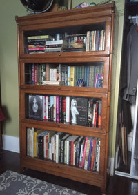 Antique oak Barrister Bookcase