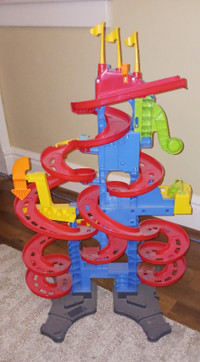 Childs Toy Car Race Track Tower with sound