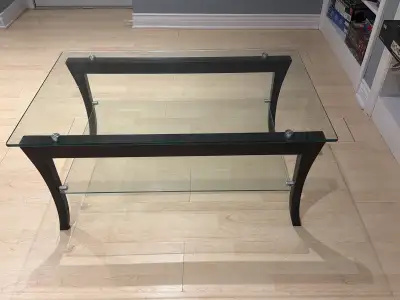 Glass coffee table, View more