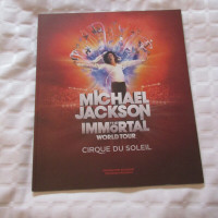MICHAEL JACKSON PROGRAMME SOUVENIR IMMORTAL WORLD TOUR CIRQUE