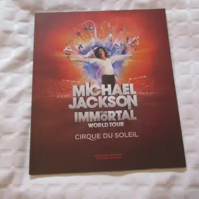 MICHAEL JACKSON PROGRAMME SOUVENIR IMMORTAL WORLD TOUR CIRQUE, View more