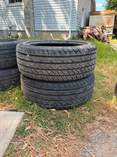 X2 GENTLY USED OVATION V1-388 245/45R19 DOT 2024 TREAD 9/32 CASH AND CARRY INSTALL IS AN ADDITIONAL...