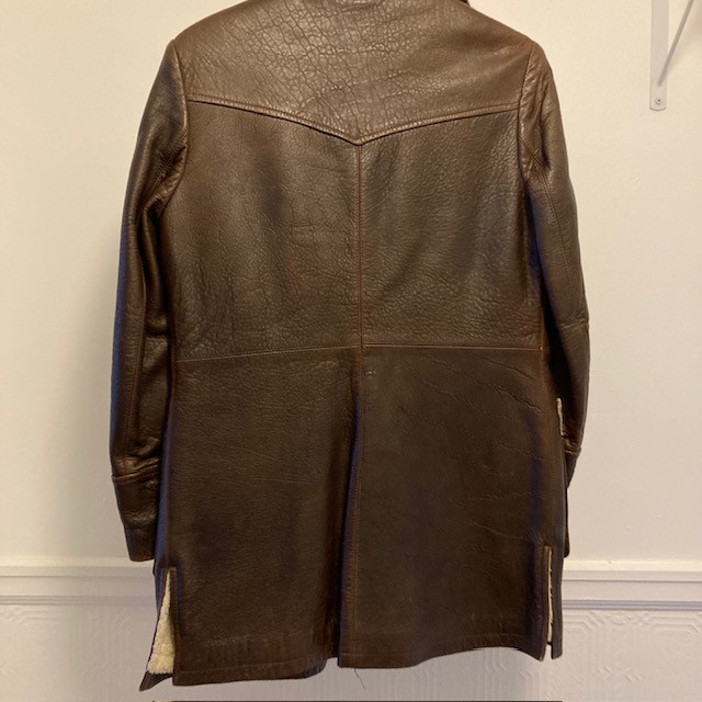 Pollini mens brown lined leather jacket Italy, size 42 excellent dans Hommes  à Ville de Montréal - Image 3