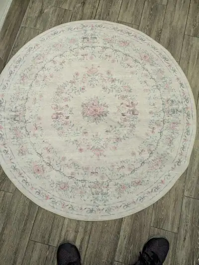 Floral Round Area Rug, View more