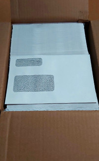 Supremex Double Window T4 Tax Envelopes 5 3/4 x 9” - 500/Box