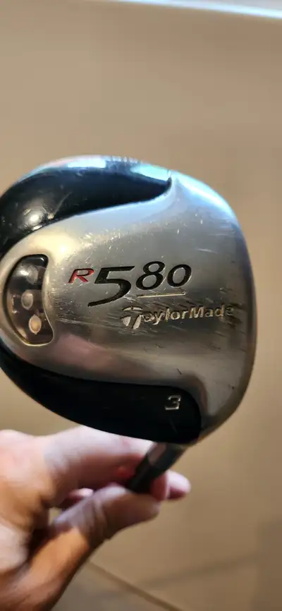 TAYLORMADE R 580 THREE WOOD, RIGHT HAND, STIFF FLEX, 60 GRAMS, View more