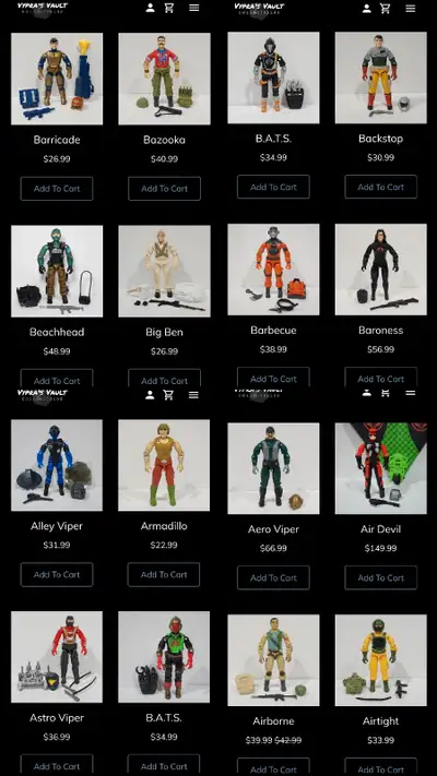 Gi joe complete figures and more! , View more