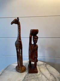 Vintage Tribal Wood Figures