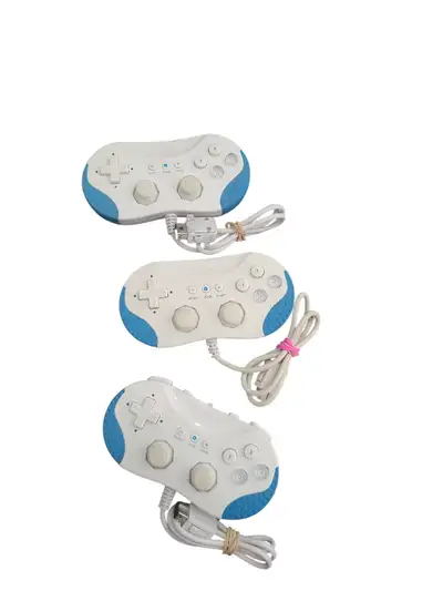 These are wii classic controllers. Asking 25 each. Good condition. No issues. Contact me if interest...