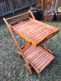 Antique rolling cart / bakery products to display .Good shape.