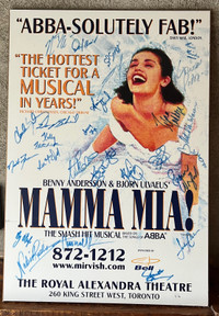 Mamma Mia Cast Signed Poster Plus 