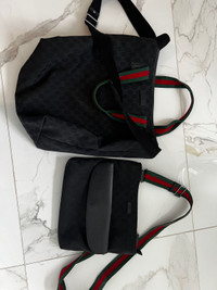 Gucci tote bag and cross body bag set 