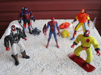 Collection of Spiderman Action Figures--2001--2012