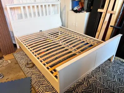 Queen size bed frame, View more