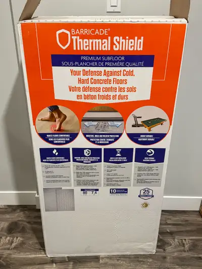 *NEW* Barricade Thermal Shield Premium Subfloor Panels - 2’ x 4’. I have 7 panels left over from our...