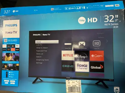 32" Phillips Roku TV, View more