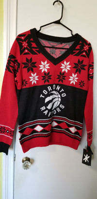 Toronto Raptors Christmas Sweater - Large New w/Tags