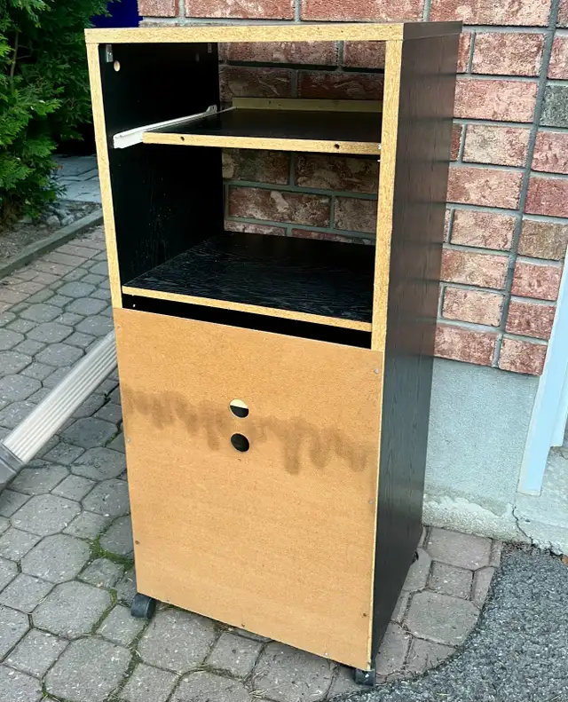 4 Shelves Media Storage Cabinet Tower Stable Organizer Stand in Bookcases & Shelving Units in Gatineau - Image 6