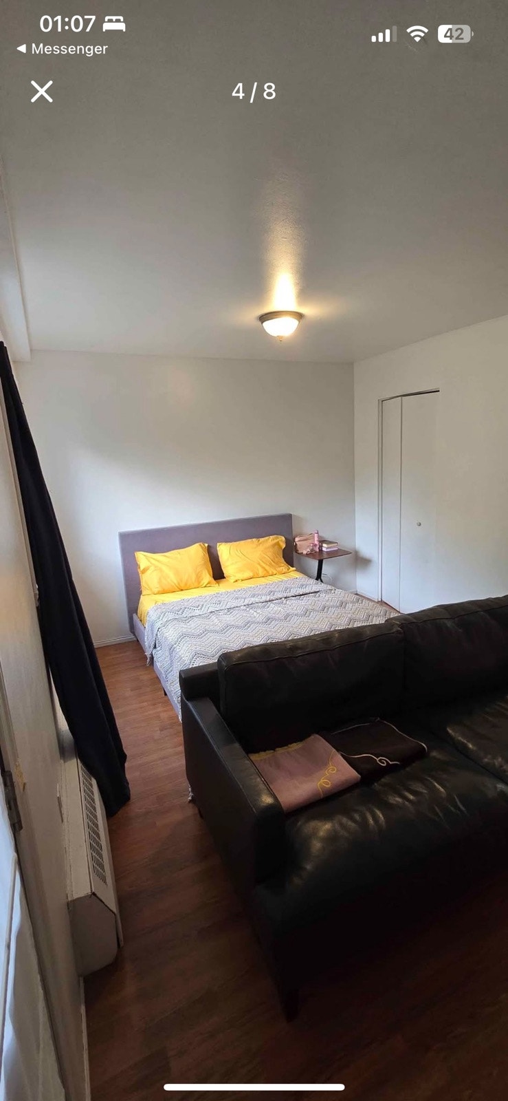Spacious furnished studio close to orange line 5