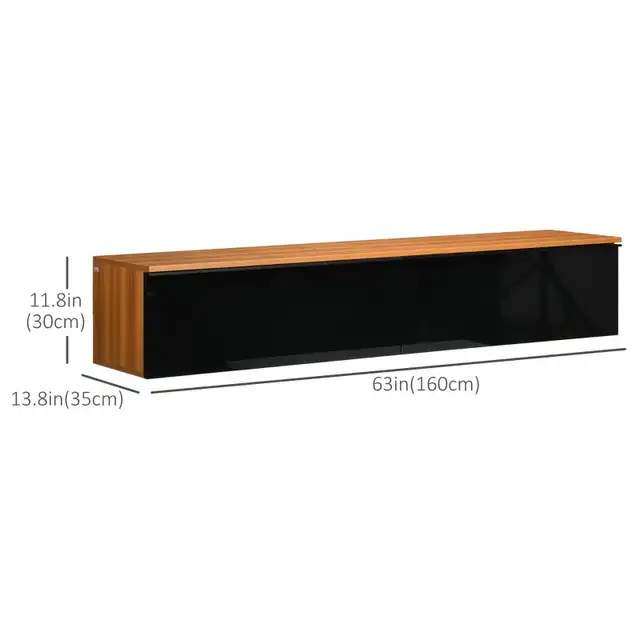 Wall Mounted TV Stand, Floating TV Cabinet for up to 70" TVs wit in TV Tables & Entertainment Units in Markham / York Region - Image 3