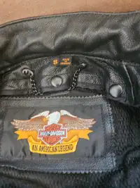 Small Leather harley davidson jacket