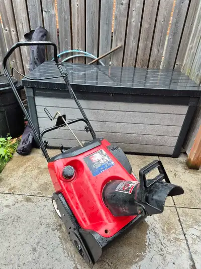 Toro snow blower as is 20", View more