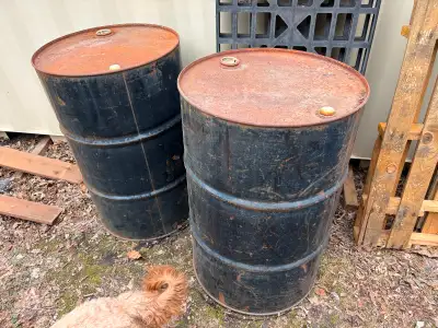 2 - 45 Gallon drums used to store Diesel. No longer needed. Price is for Both.