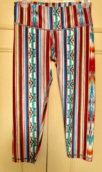 Uintah Collection Tribal Print Cropped Leggings