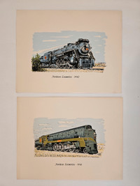Portfolio of Canadian National Locomotives10 Hand-Prints