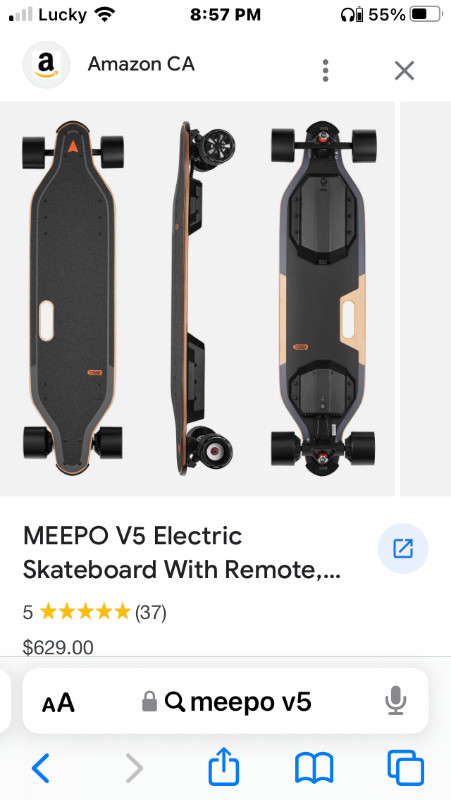Electric skateboard longboard meepo v5 | Skateboard | London | Kijiji