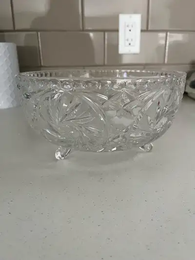 Crystal bowl with feet, View more
