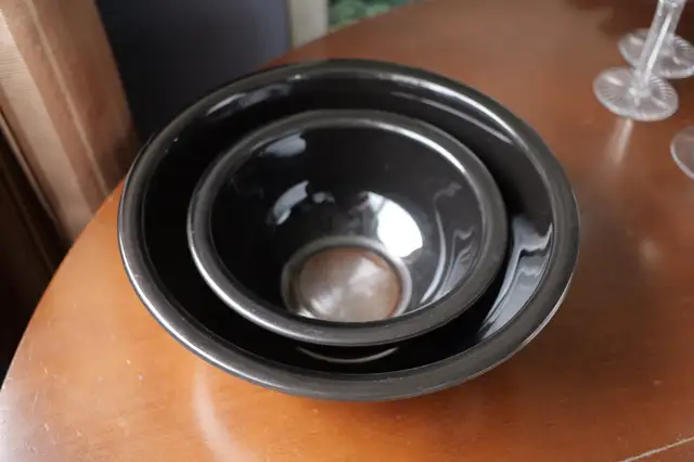 PYREX Black Glass Mixing Bowls628632689788191218